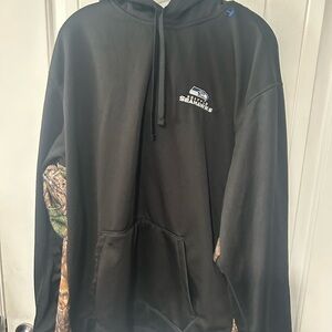 Dunbrooke Seattle Seahawks Black and Camouflage Crewneck Sweater